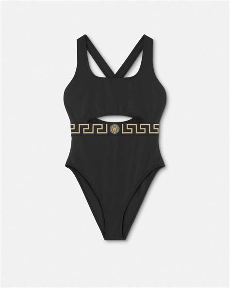 versace bikini men|Versace greca One Piece swimsuit.